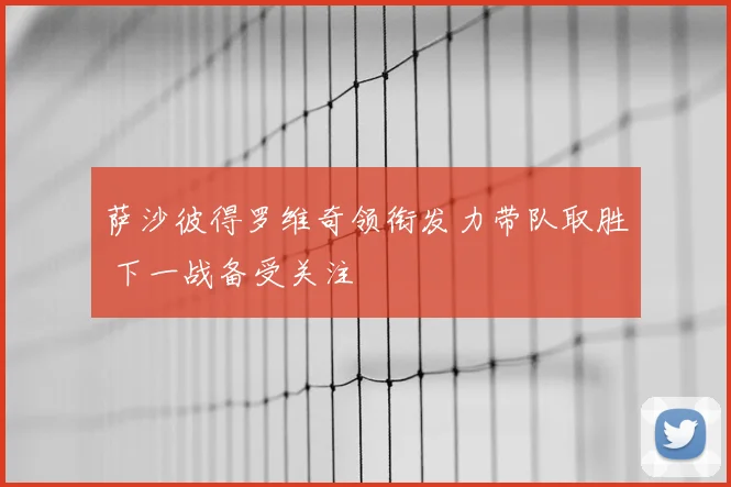 萨沙彼得罗维奇领衔发力带队取胜 下一战备受关注